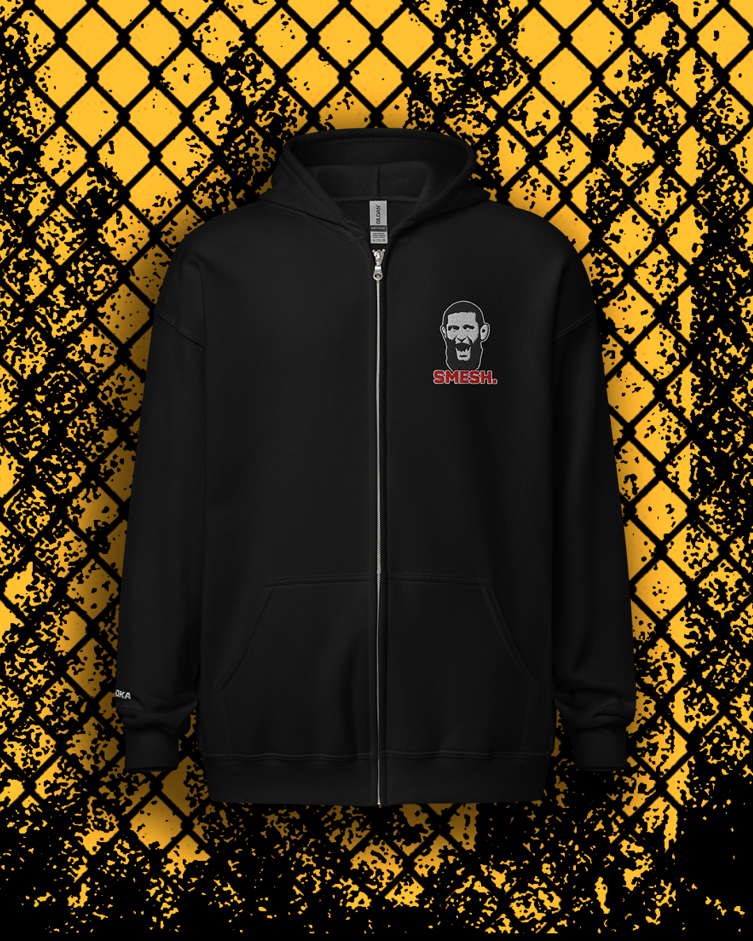 SMESH! Embroided Zip-Hoodie